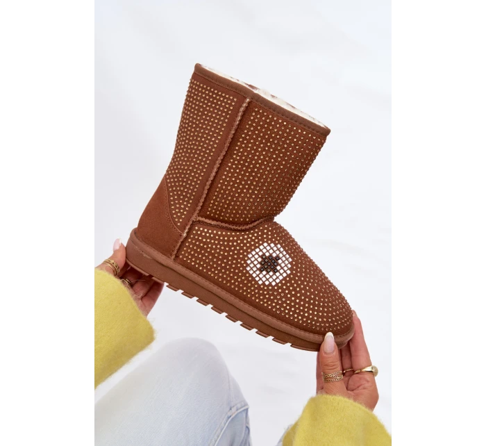 Zdobené Zimní Boty Dámské Camel model 21937551 - Boto