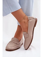 Mokasíny z přírodní kůže Vinceza Béžové Mokasíny z přírodní kůže Vinceza Béžové