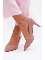 Fialové eko kožené lodičky Sergio Leone