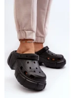 Dámské pěnové pantofle na masivní podrážce černá Witima Dámské pěnové pantofle na masivní podrážce černá Witima