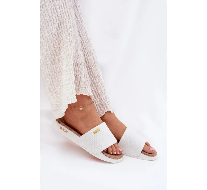 Dámské pantofle Big Star – bílé