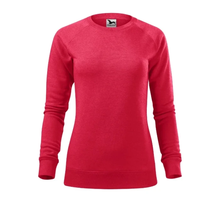 Merger mikina dámská červený melír