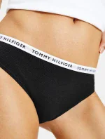 3PACK DÁMSKÉ KALHOTKY TOMMY HILFIGER ČERNÉ (UW0UW02829 0R7)