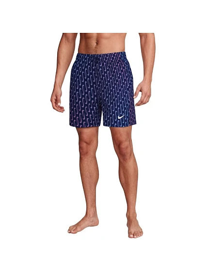 Plavky Nike Breaker Swoosh Link Midnig v barvě tmavě modré, růžové a fialové NESSG577 440 Plavky Nike Breaker Swoosh Link Midnig v barvě tmavě modré, růžové a fialové NESSG577 440