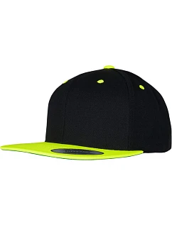 Flexfit 6089M 6 panelová Snapback kšiltovka 55.6089 black/neon yellow