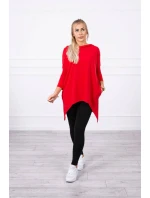 Mikina s potiskem kola červená Mikina s potiskem kola červená