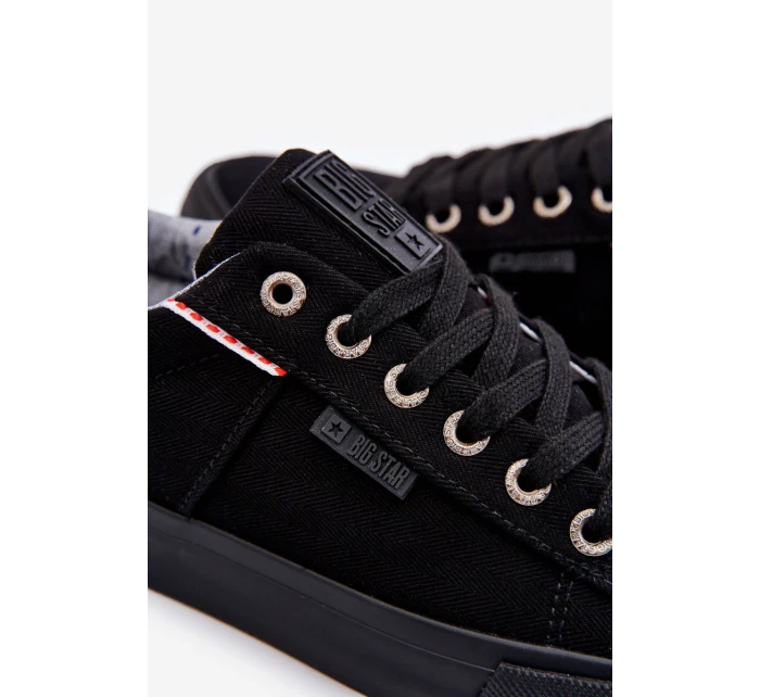 Pánské nízké Materiál tenisky Big Star KK174002 Černá