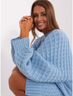 Sweter AT SW  jasny niebieski model 18895543 - FPrice