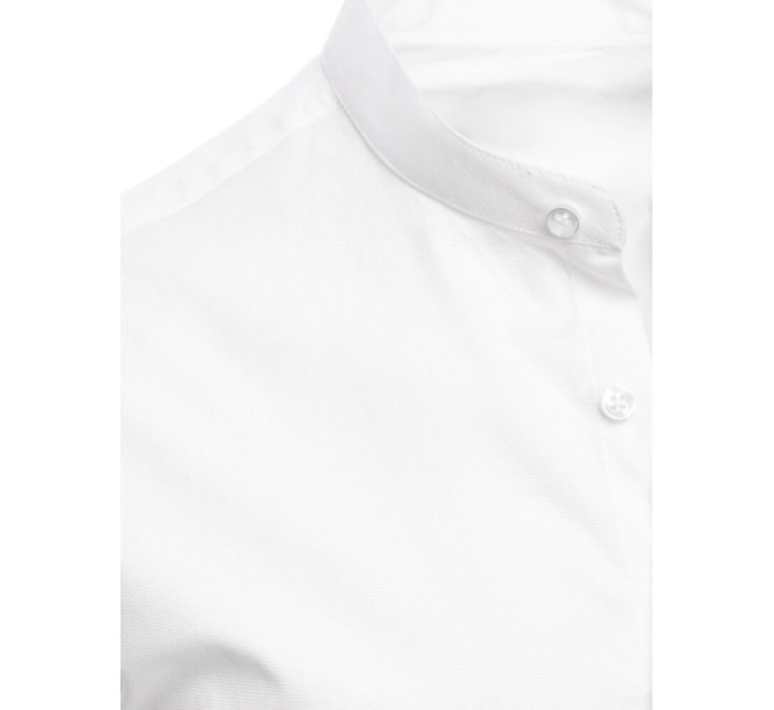 Pánská jednobarevná bílá košile Dstreet DX2487