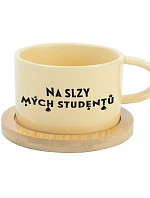 NA SLZY MÝCH STUDENTŮ - žlutý hrníček makronka 200 ml
