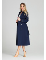 Dámský kabát model 18575083 tmavě modrý - Figl