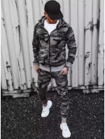 Pánská tmavě šedá tepláková souprava moro FashionStreet AX0623 Pánská tmavě šedá tepláková souprava moro FashionStreet AX0623