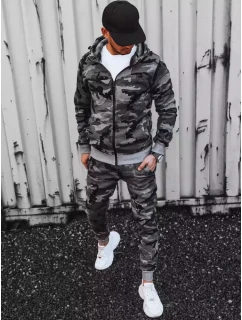 Pánská tmavě šedá tepláková souprava moro FashionStreet AX0623