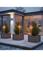 ZAHRADNÍ DEKORACE VEDLA CUKROVÁ LÍZÁTKA SADA 3 TEPLÝCH SVĚTELNÝCH