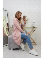 Mikina s kapucí tmavě pudrově růžová Mikina s kapucí tmavě pudrově růžová