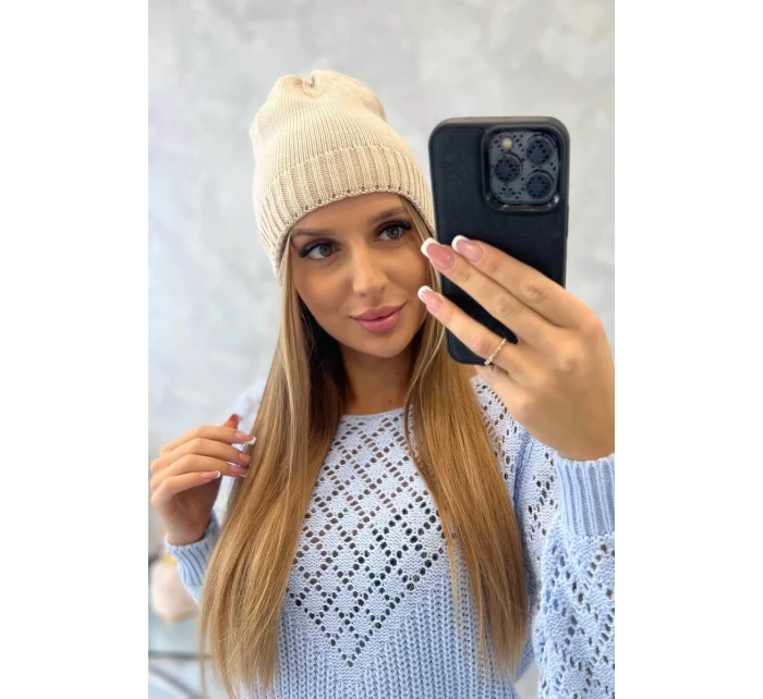 Dámská čepice Berry K344 beige