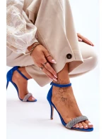 Semišové Sandály Na Vysokém Podpatku S model 21622495 Modre Moments - Boto Semišové Sandály Na Vysokém Podpatku S model 21622495 Modre Moments - Boto