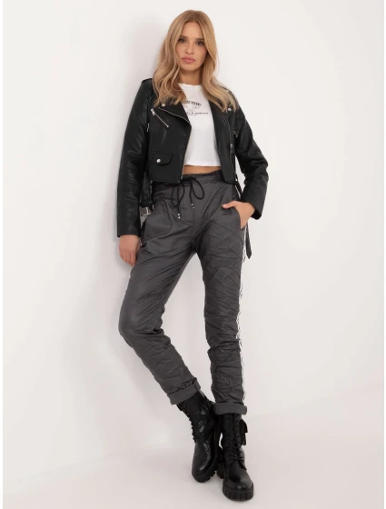 Spodnie DHJ SP model 20576477 grafitowy - FPrice Spodnie DHJ SP model 20576477 grafitowy - FPrice