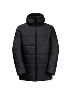 Jack Wolfskin pánská přechodná bunda DEUTZER LONG JKT M black prodyšná tkanina black (1207451_6000) pánské