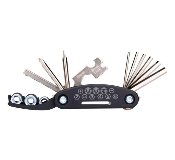 SADA NÁŘADÍ NA KOLO 14 POLOŽEK V KUFRU NA NÁŘADÍ NA KOLO