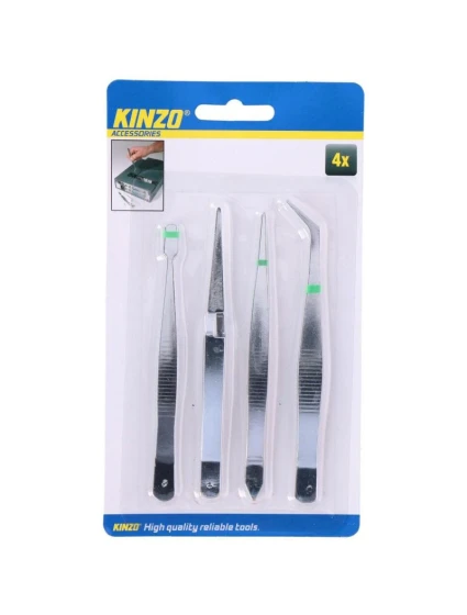 PINZETA SADA 4 KS KINZO