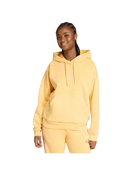 Dámská mikina adidas Essentials Small Logo Feel Cozy Hoodie yellow KC5281