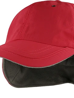 Atlantis Headwear Techno Flap-S 6 panelová kšiltovka s ochranou uší 33.0225 red