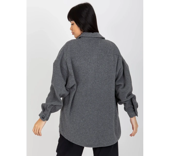 Košile DN KS 4005.99P tmavě šedá