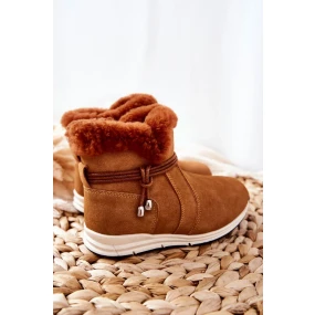 Children's Snow Boots With Fur Big Star model 19951001 Camel - Big Star Shoes