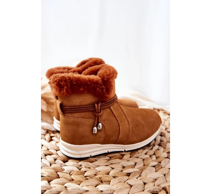 Children's Snow Boots With Fur Big Star BB374058BS Camel Children's Snow Boots With Fur Big Star BB374058BS Camel