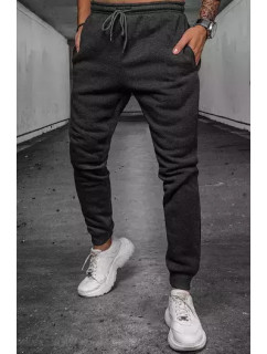 Tmavě šedé pánské kalhoty Dstreet UX3891