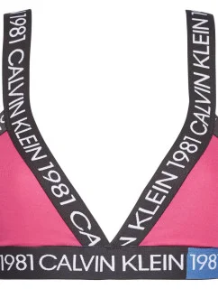 Podprsenka bez kostice QF5447E-8ZK růžovočerná Calvin Klein