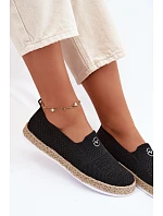 Dámské espadrilly 13659 černé - Vinceza