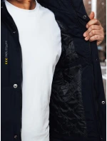 Pánská přechodná bunda s kapucí FashionStreet tmavě modrá TX4996 Pánská přechodná bunda s kapucí FashionStreet tmavě modrá TX4996