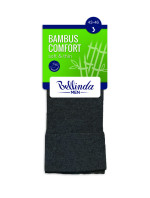 model 15437500 klasické pánské ponožky BAMBUS COMFORT SOCKS  šedá - Bellinda