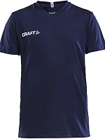 Craft Teamwear Squad Go Jersey Solid Jr Dětské sportovní tričko s výstřihem do V 82.5582 navy