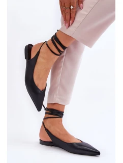 Dámské vázané baleríny Černá model 21622299 - Boto