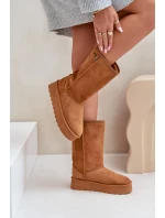 Vysoké Sněhové Boty Na Platformě Big Star model 21679161 Camel - Big Star Shoes