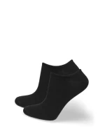 Dámské kotníčkové ponožky STOP BACTERIA Černé Dámské kotníčkové ponožky STOP BACTERIA Černé
