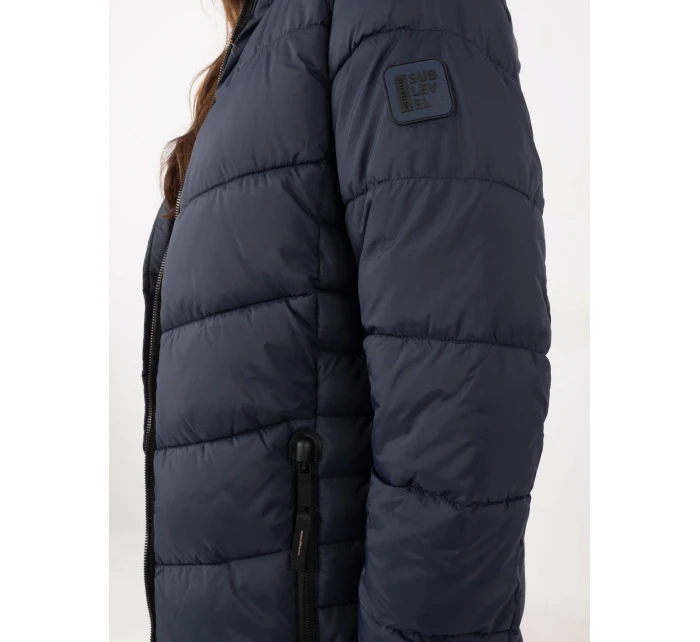 Kabát D51160XB44540A3 tmavě modrý