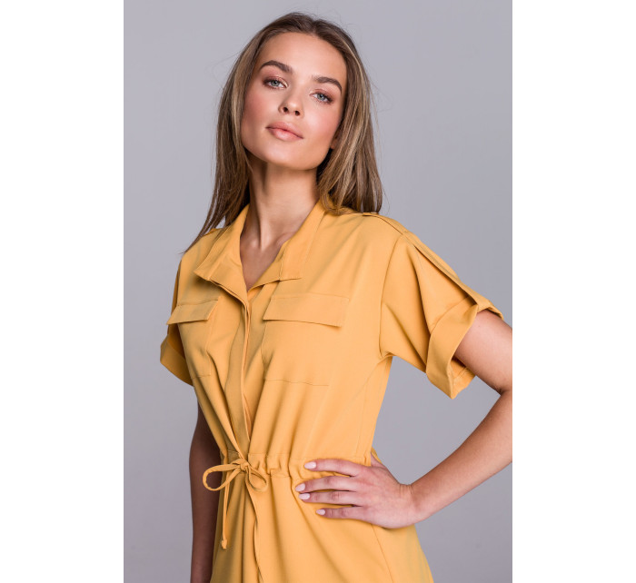 Dámské košilové šaty Yellow model 17603502 - STYLOVE