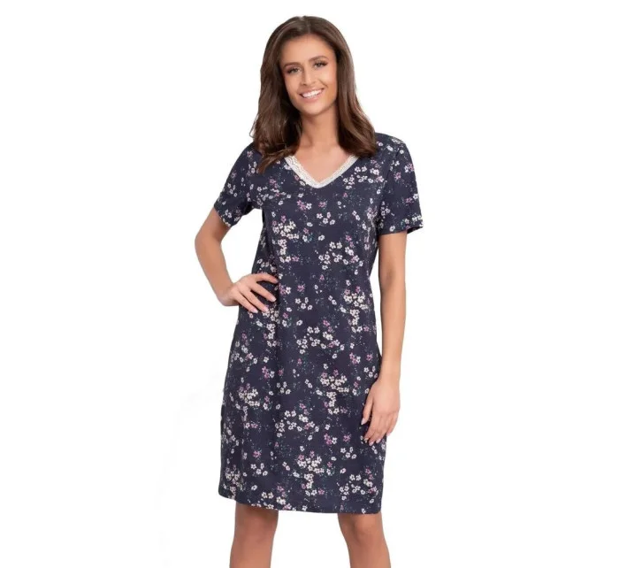 Dámská noční košile Evita tmavě modrá - Italian Fashion