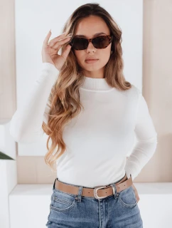 Dámský svetr s polovičním rolákem white Dstreet model 21990927 - FashionStreet