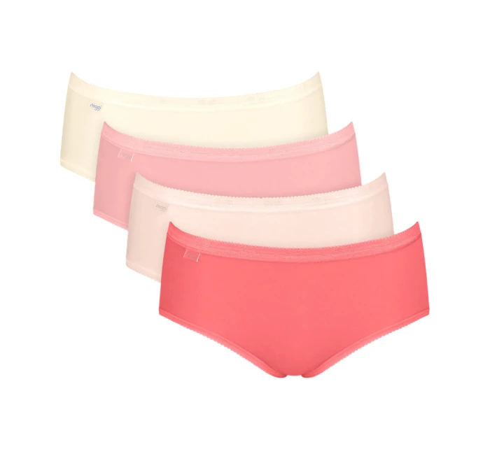 Dámské kalhotky Basic+ Midi C4P - RED - kombinace červené M006 - SLOGGI Dámské kalhotky Basic+ Midi C4P - RED - kombinace červené M006 - SLOGGI