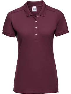 Dámské elastické piqué polo 10. burgundy model 22473827 - Russell Athletic