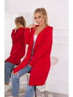 Zateplená bunda s kapucí červená