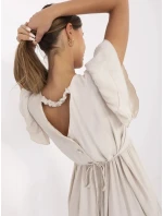 Sukienka MI SK model 21142006 beżowy - FPrice Sukienka MI SK model 21142006 beżowy - FPrice