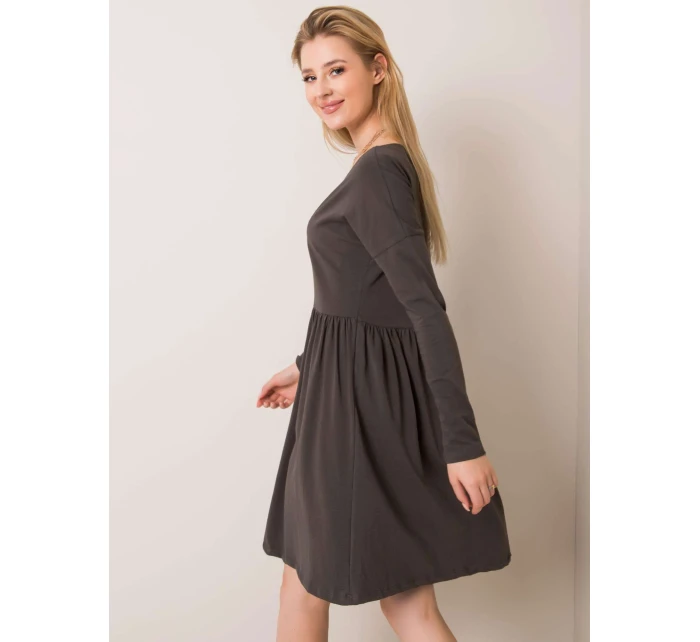 Šaty RV SK 5889.41P tmavá khaki