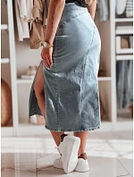 Džínová midi sukně CY0481 modrá - FashionStreet