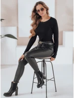 Dámský žebrovaný svetr NOLVIE black FashionStreet MY2492 Dámský žebrovaný svetr NOLVIE black FashionStreet MY2492